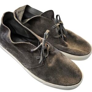 VINCE. Suede "Chelsea" Boots Charcoal Gray Lace Up Ankle Boots Womens Size 10M